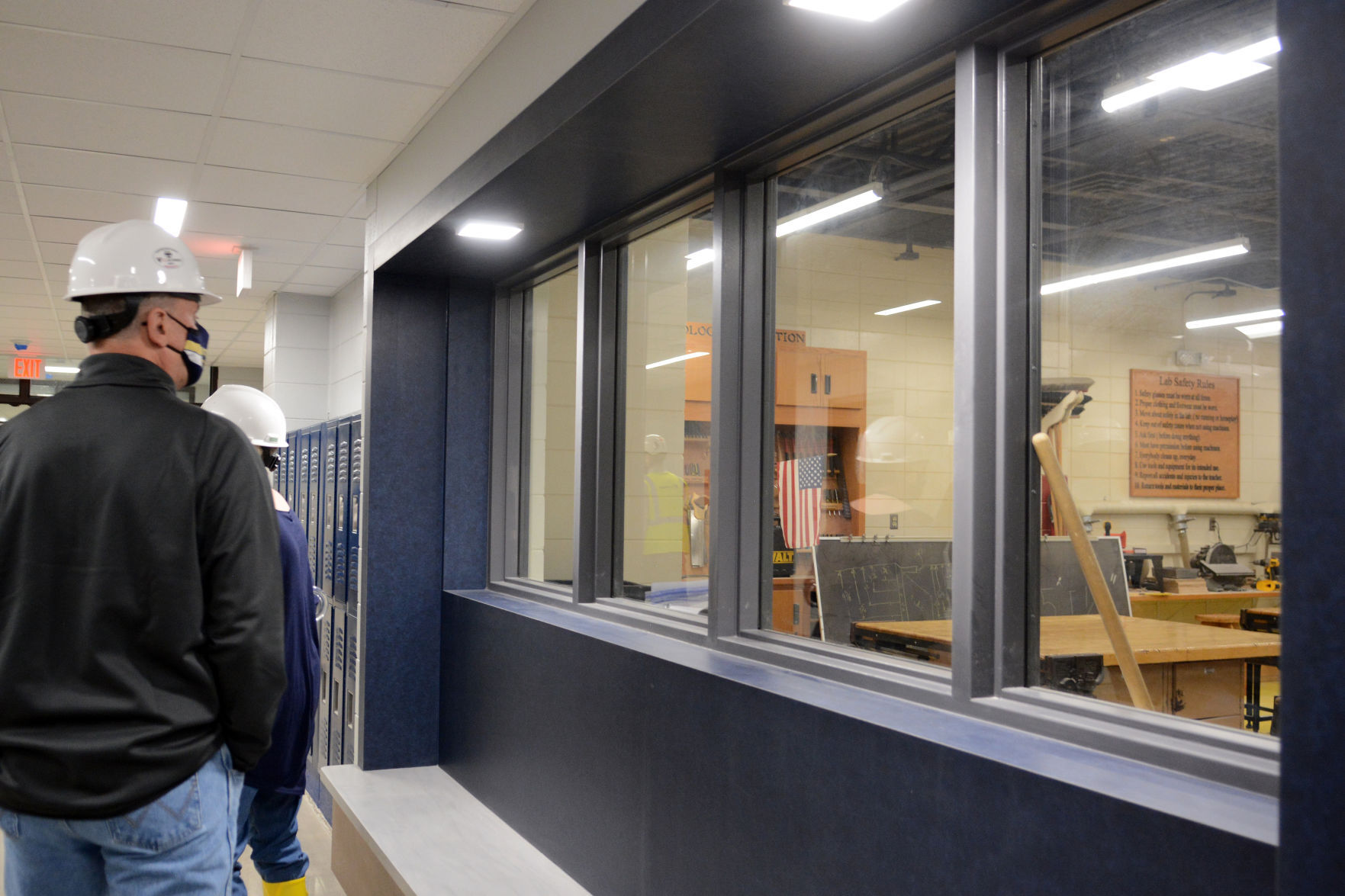 Baraboo school construction tour May 3, 2021
